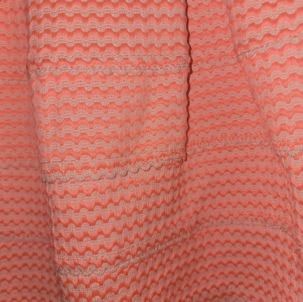 Misses sz M Blue Tique Neon Orange Rik Rak design Mini skirt - Picture 9 of 9